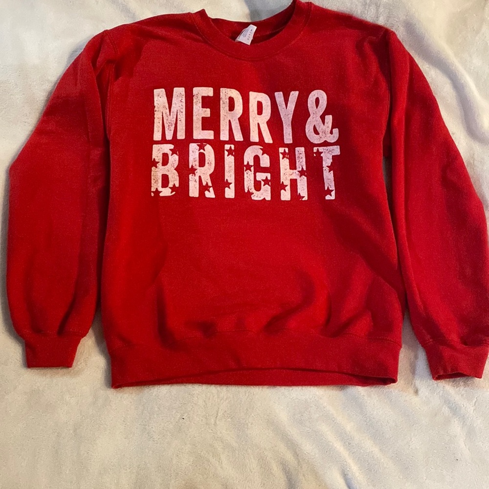 Gildan heavy blend “Merry & Bright” sweatshirt